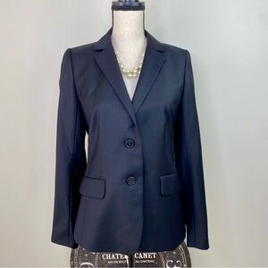 J.Crew Black Wool Super 120’s Blazer size 6